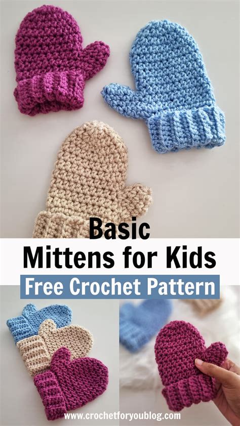 Crochet Childrens Mittens