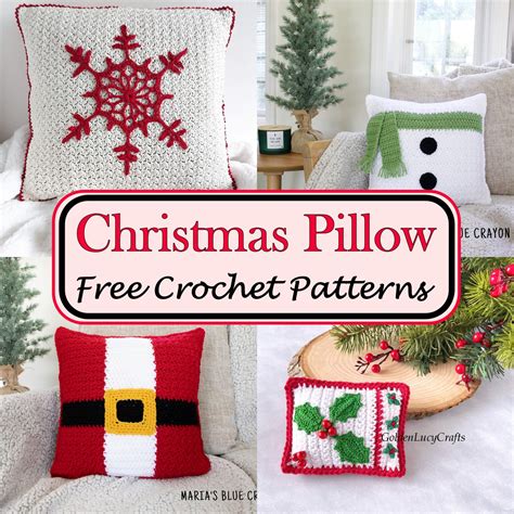 Crochet Christmas Pillow
