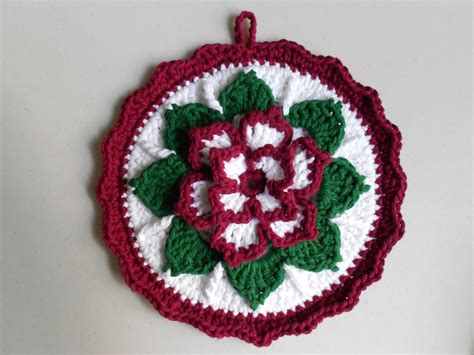 Crochet Christmas Potholders Free Patterns