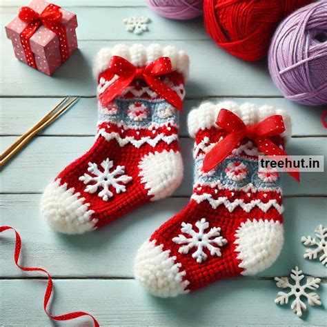 Crochet Christmas Sock Pattern