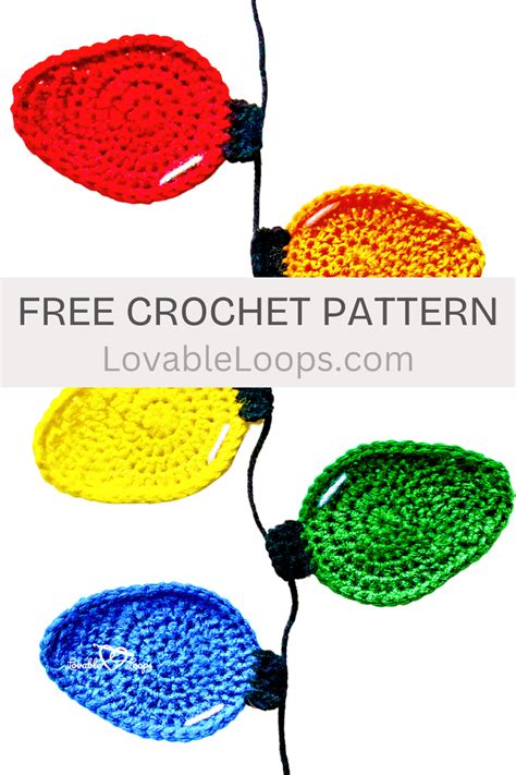 Crochet Christmas Tree Lights