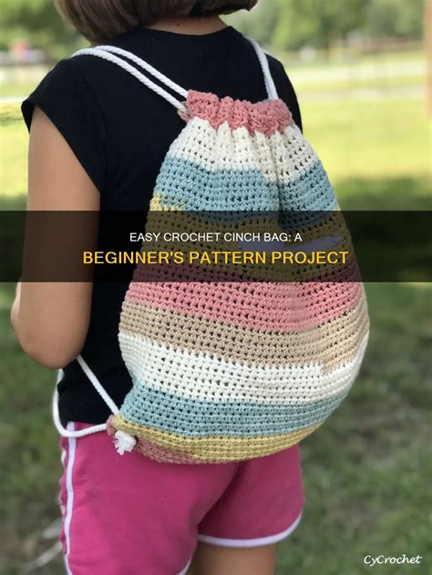 Crochet Cinch Bag