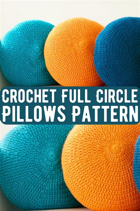 Crochet Circle Pillow
