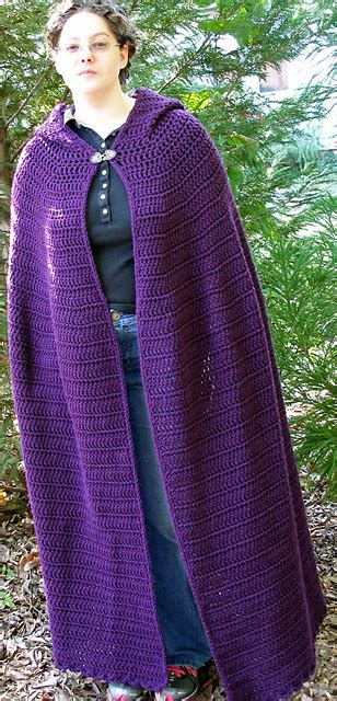 Crochet Cloak With Hood Pattern