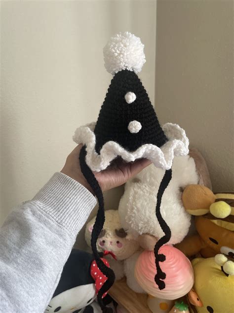Crochet Clown Hat