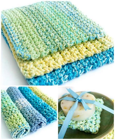 Crochet Cotton Dishcloth Pattern
