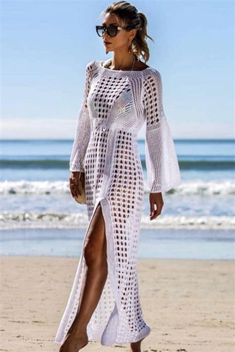 Crochet Cover Up Maxi Dress