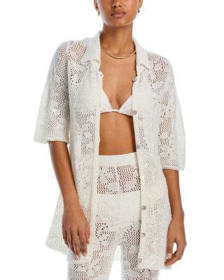 Crochet Cover Up Shirt