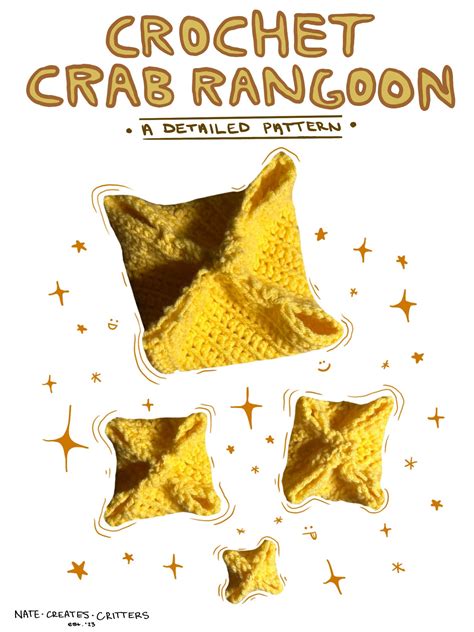 Crochet Crab Rangoon