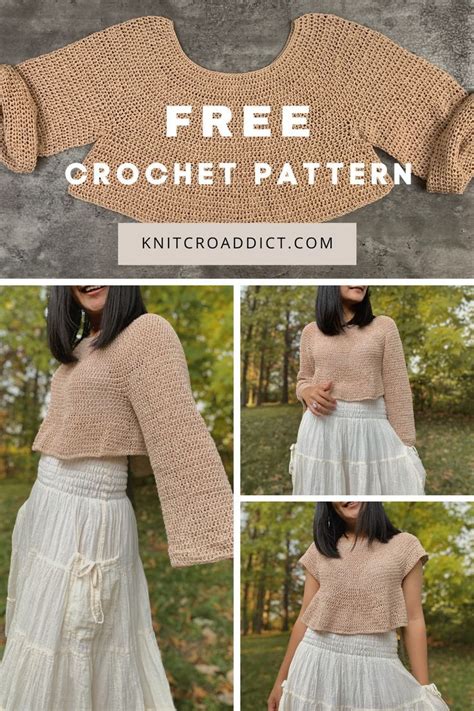 Crochet Crop Sweater Patterns