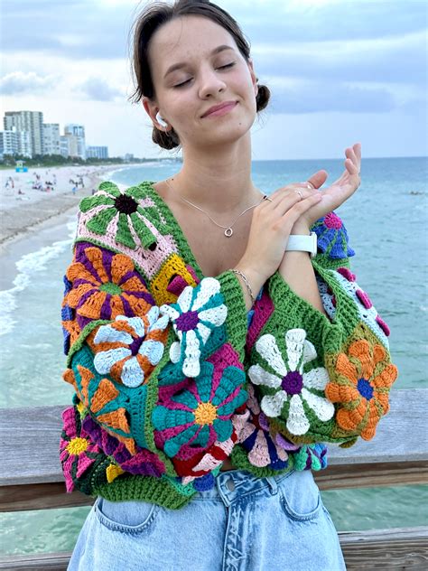 Crochet Daisy Sweater