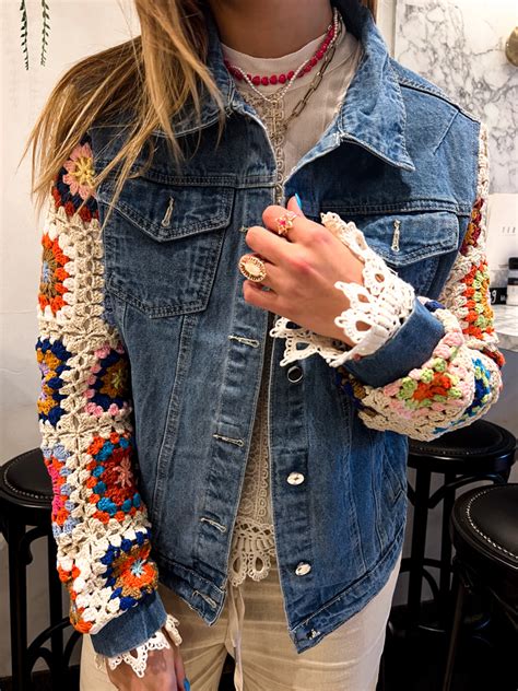 Crochet Denim Jacket