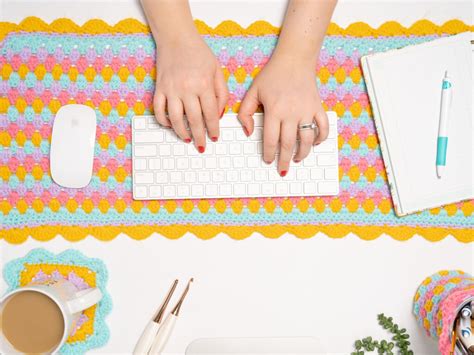 Crochet Desk Mat