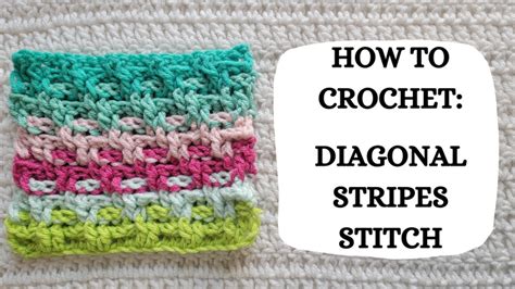 Crochet Diagonal Stripes
