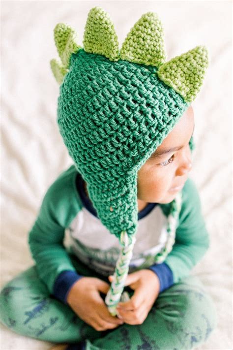 Crochet Dinosaur Hat
