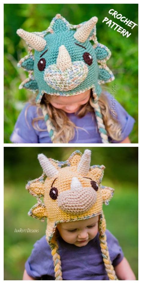 Crochet Dinosaur Hat Free Pattern
