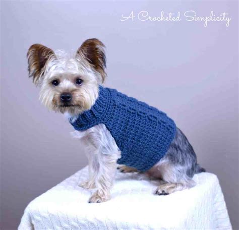 Crochet Dog Sweaters For Small Dogs Patterns