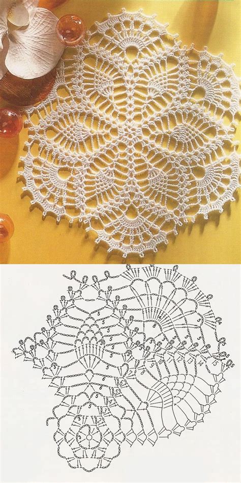 Crochet Doily Diagram Patterns
