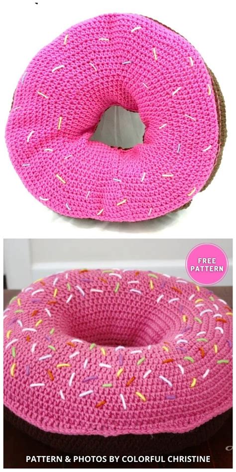Crochet Doughnut Pillow Pattern
