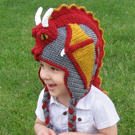 Crochet Dragon Hat Pattern Free