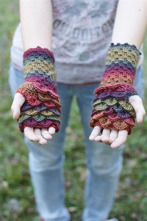 Crochet Dragon Scale Gloves Pattern Free