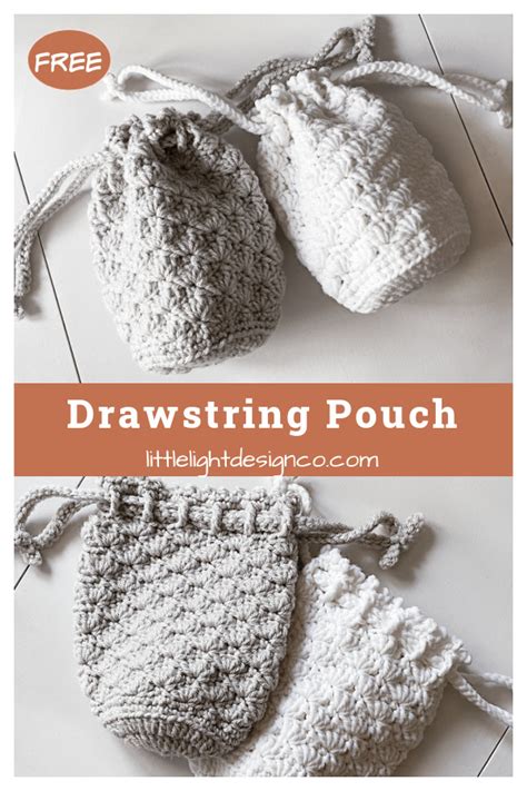 Crochet Drawstring Pouch Pattern