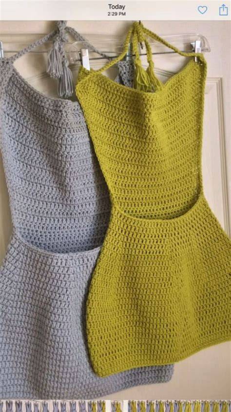 Crochet Dress Open Back