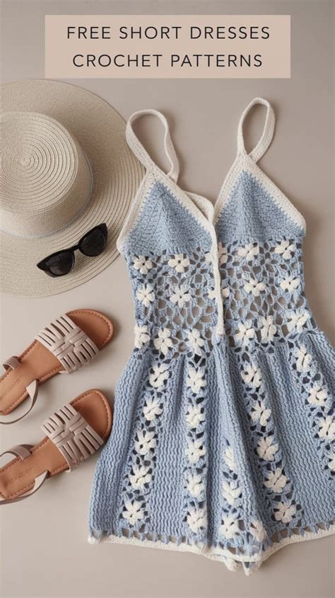 Crochet Dress Short
