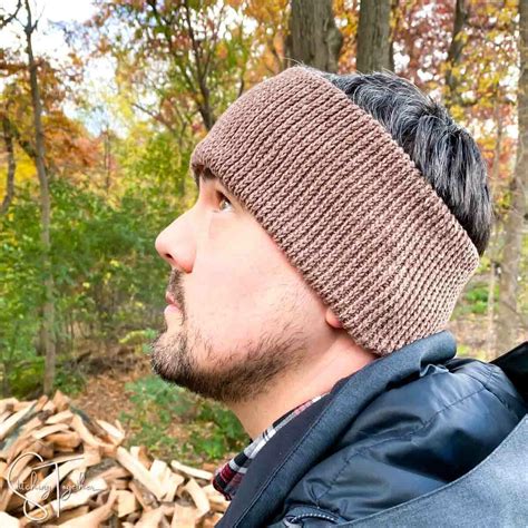 Crochet Ear Warmer For Men