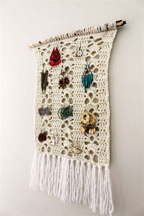 Crochet Earring Holder