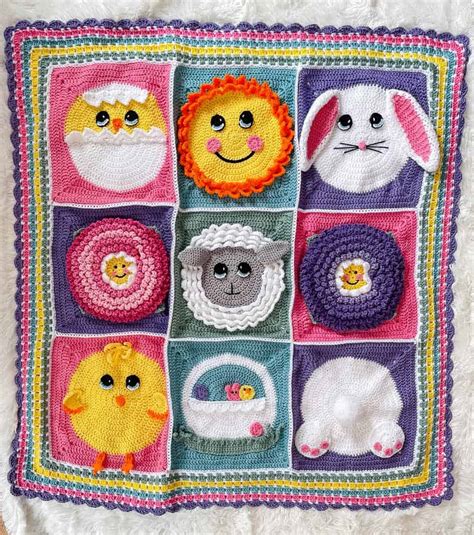 Crochet Easter Blanket
