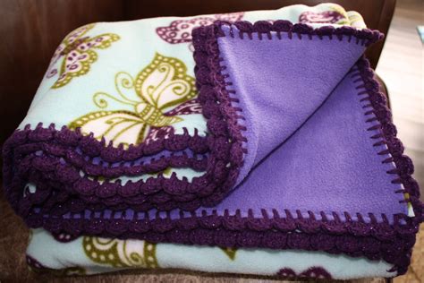Crochet Edge Fleece Blanket
