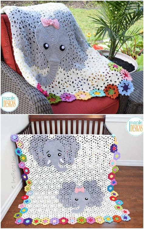 Crochet Elephant Blanket Pattern Free