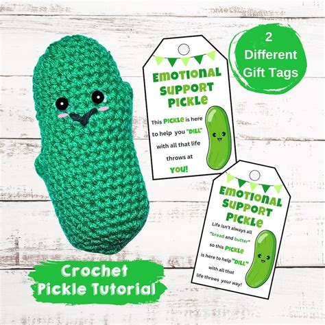 Crochet Emotional Support Pickle