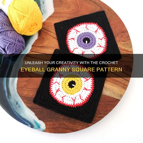 Crochet Eyeball Granny Square