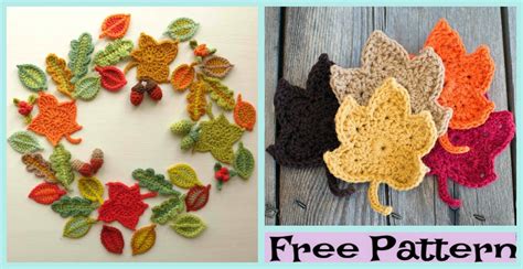 Crochet Fall Leaves