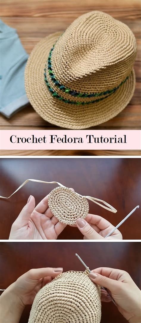 Crochet Fedora Hat Pattern