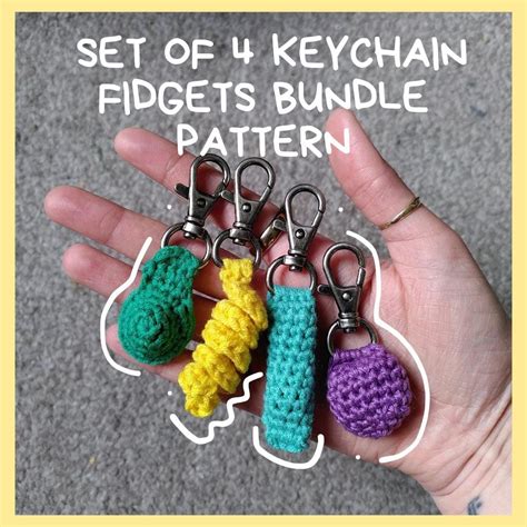 Crochet Fidget Keychain