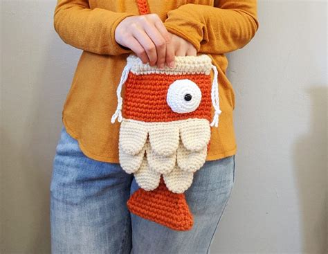 Crochet Fish Bag