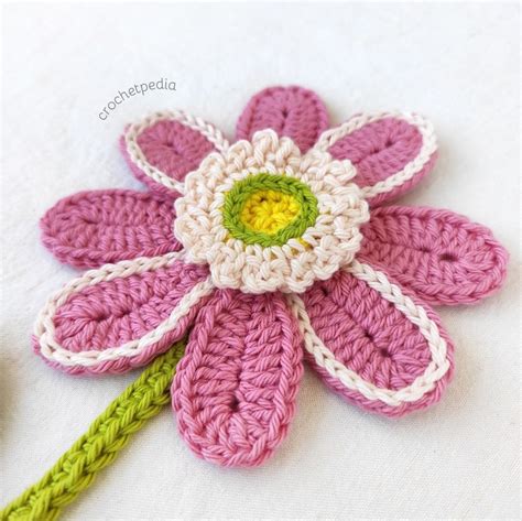 Crochet Flower Applique