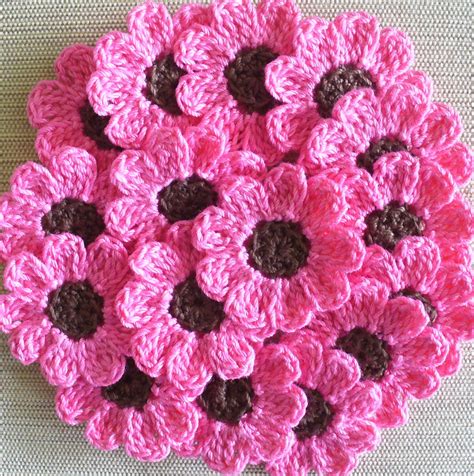 Crochet Flower Appliques