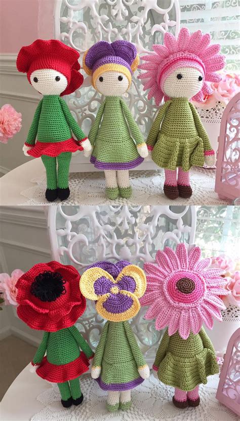 Crochet Flower Doll