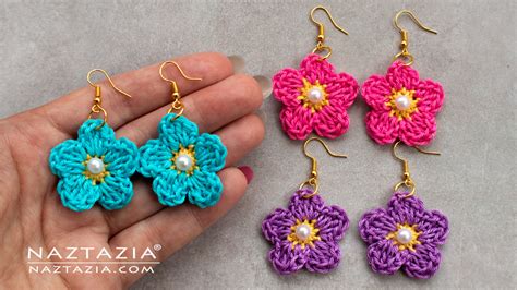 Crochet Flower Earrings