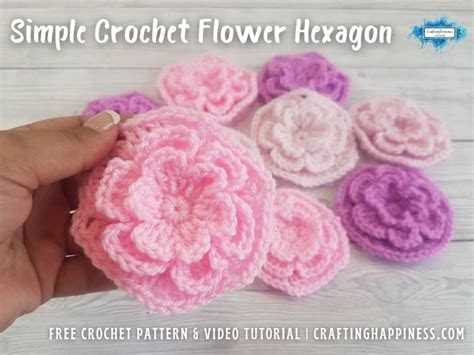 Crochet Flower Hexagon