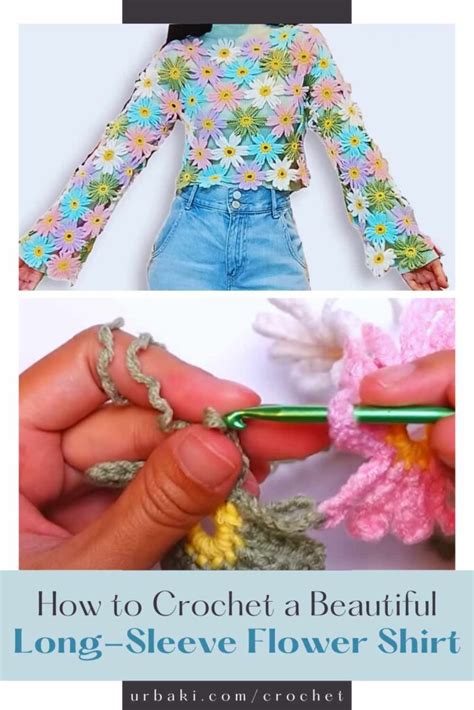 Crochet Flower Shirt