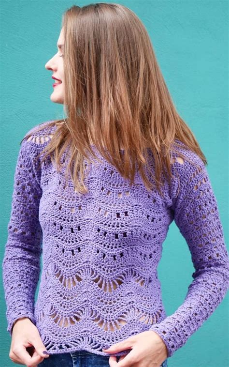 Crochet Flower Sweater Pattern Free