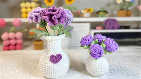 Crochet Flower Vase