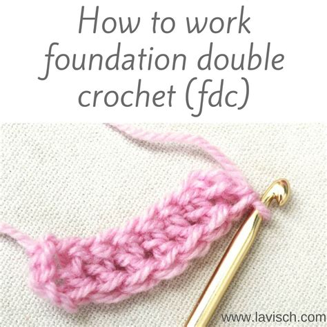 Crochet Foundation Double Crochet
