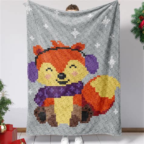 Crochet Fox Blanket