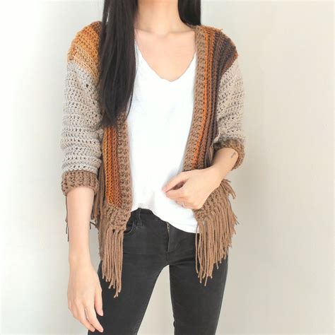 Crochet Fringe Cardigan